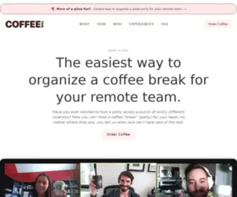 Coffeetime.buzz(Throw a coffee break for your remote team Coffeetime) Screenshot