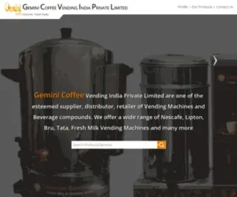 Coffeevendingmachinesindia.com(Gemini Coffee Vending India Private Limited) Screenshot