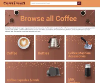 Coffeevibes.co.za(Compare Product Prices South Africa) Screenshot