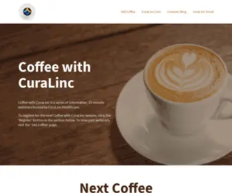 Coffeewithcuralinc.com(Coffee with CuraLinc) Screenshot