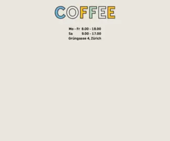 Coffeezurich.com(Grüngasse) Screenshot