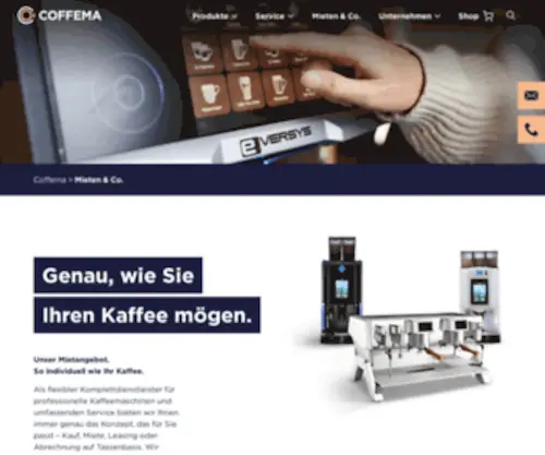 Coffema-Mieten.de(Kaffeemaschine mieten) Screenshot