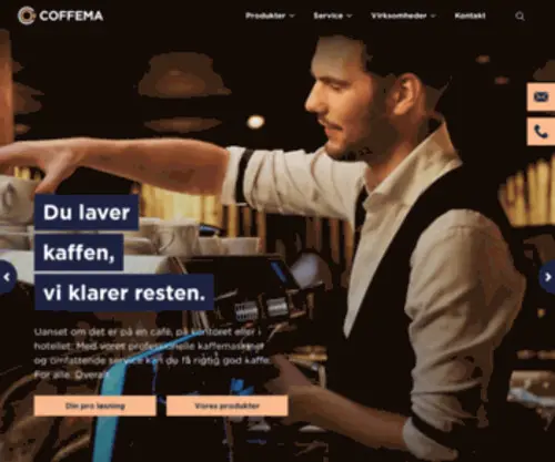 Coffema.dk(Rigtig god kaffe) Screenshot