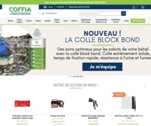 Coffia.com(Le spécialiste de l'élevage) Screenshot