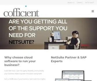 Cofficient.co.uk(NetSuite UK) Screenshot
