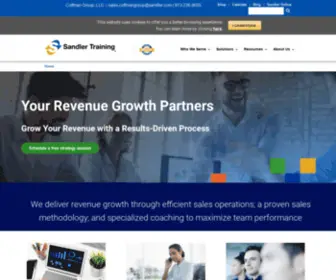 Coffmangroup.com(Sandler Sales Training by Coffman Group with offices in Kansas) Screenshot