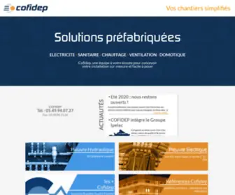 Cofidep.fr(Pieuvres électriques et hydrauliques pour maisons et tertiaire) Screenshot