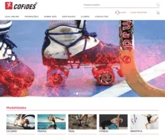 Cofides.com(Equipamentos de desporto) Screenshot