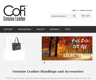 Cofileathers.com(CoFi Leathers) Screenshot