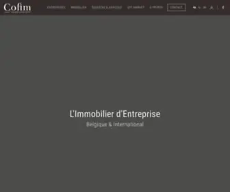 Cofim.be(Agence immobilière située à Liège (Belgique)) Screenshot