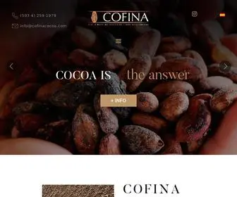 Cofinacocoa.com(Cacao ecuatoriano en grano y derivados) Screenshot