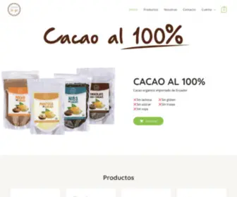 Cofinatogocl.com(Tienda de cacao al 100%) Screenshot