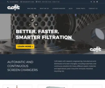 Cofit.com(Automatic and continuous screenchangers for extrusion) Screenshot