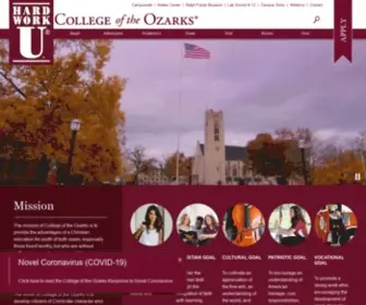 Cofo.edu(College of the Ozarks) Screenshot