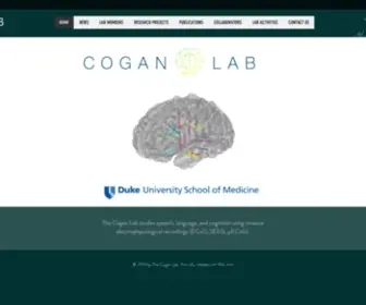 Coganlab.org(The Cogan Lab at Duke University) Screenshot