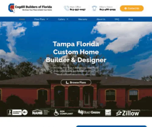 Cogdillbuilders.com(Cogdill Builders of Florida) Screenshot