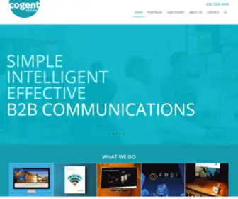 Cogent-Design.com(Graphic Design and B2B Marketing Communications Agency London) Screenshot