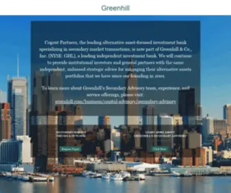 Cogent-Partners.com(Greenhill) Screenshot