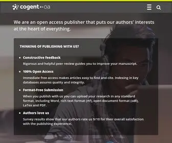 Cogentoa.com(Cogent OA) Screenshot