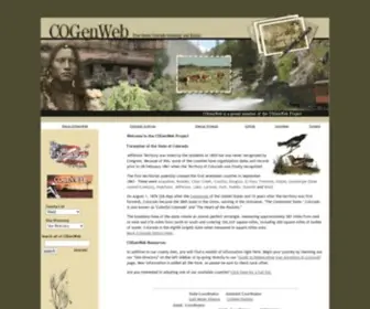 Cogenweb.com(COGenWeb Free Colorado Genealogy) Screenshot