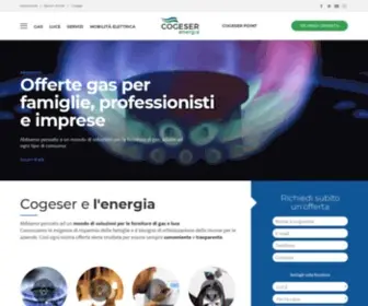 Cogeserenergia.it(Servizi per la vendita di gas naturale ed energia elettrica) Screenshot