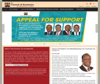 Cog.go.ke(Council of Governors) Screenshot
