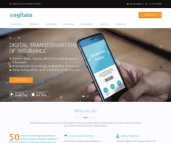 Cogitate.us(Digital Insurance Software Solutions) Screenshot