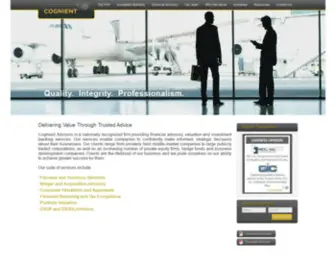 Cognient.com(Cognient Advisors) Screenshot