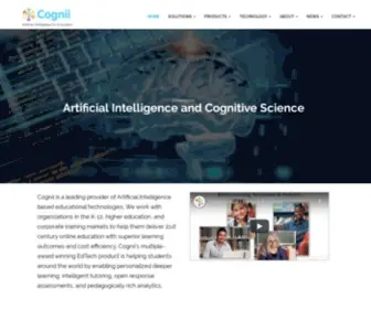 Cognii.com(Artificial Intelligence for Education and Training) Screenshot
