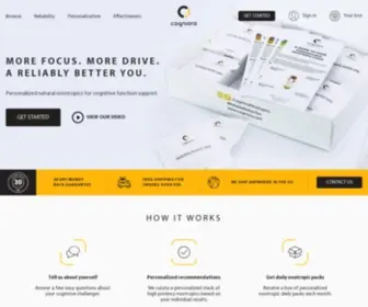 Cogniora.com(Cogniora nootropics system) Screenshot