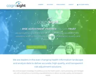 Cognisight.com(Risk Adjustment Industry Leader) Screenshot