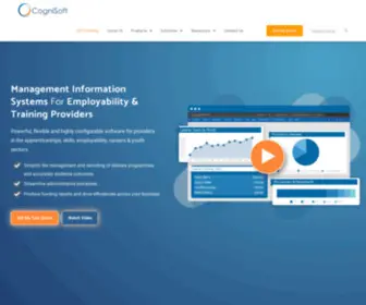 Cognisoft.co.uk(Software For Training Providers & Employability Programmes) Screenshot