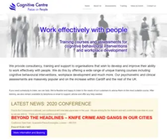 Cognitivecentre.com(Training courses and and clinical assessments including) Screenshot