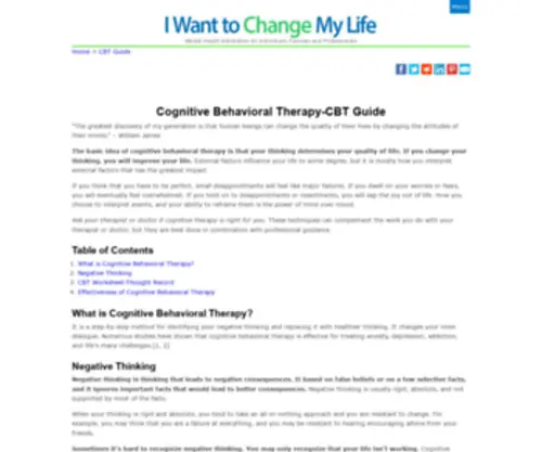 Cognitivetherapyguide.org(Cognitive Behavioral Therapy Guide) Screenshot