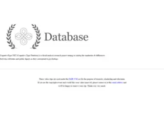 Cognitivetype.net(Database) Screenshot