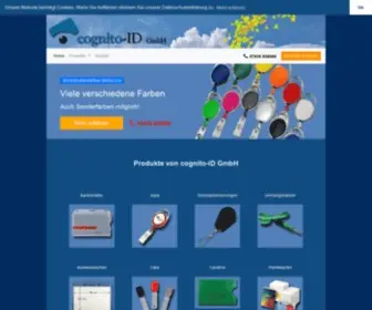 Cognito-ID.de(Cognito-ID GmbH ist Herstellung und Vertrieb von Plastikkarten) Screenshot