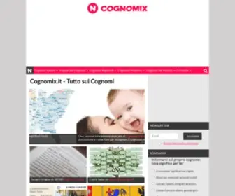 Cognomix.it(Tutto sui cognomi italiani) Screenshot