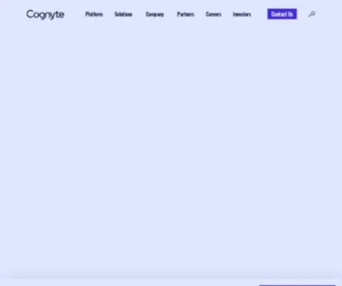 Cognyte.com(Actionable Intelligence for a Safer World) Screenshot