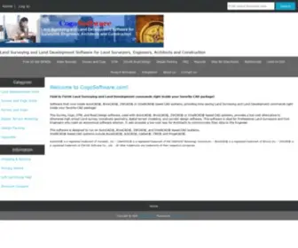 Cogosoftware.com(Land Surveying and Land Development Software for Land Surveyors) Screenshot