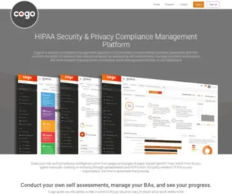 Cogousa.com(HIPAA Security Compliance Management Platform) Screenshot