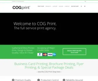 Cogprint.com.au(COG Print) Screenshot