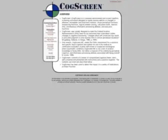 Cogscreen.com(CogScreen) Screenshot