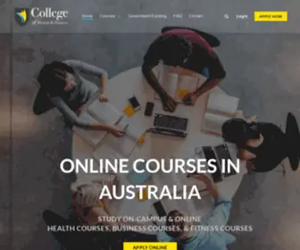 Cohaf.edu.au(The College of Health and Fitness) Screenshot