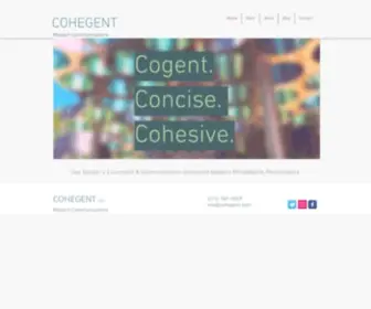 Cohegent.com(Content marketing) Screenshot