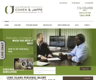 Cohenjaffe.com(Long Island Personal Injury Attorneys) Screenshot