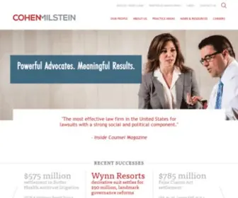 Cohenmilstein.com(Cohen Milstein) Screenshot