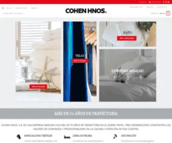 Cohensa.com.uy(Productos Textiles) Screenshot