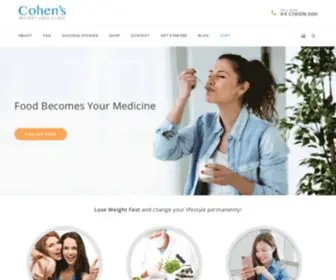 Cohens.com.au(Weight loss and wellness through nutrition) Screenshot