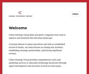 Cohenstrategygroup.com(Cohen Strategy Group) Screenshot