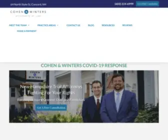 Cohenwinters.com(NH lawyers) Screenshot